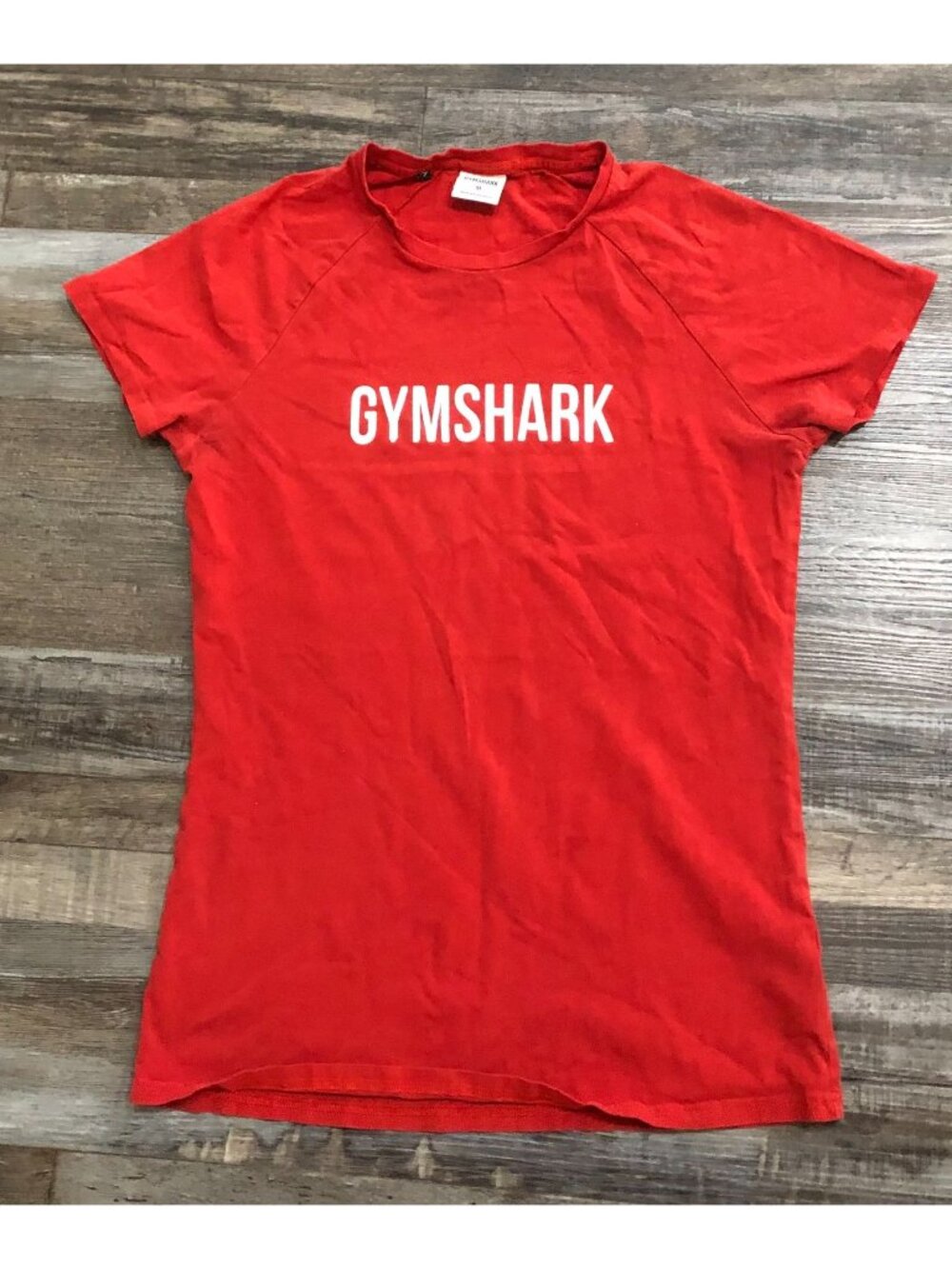 Gymshark Mens Medium Apollo Red Short Sleeve Athletic T Shirt